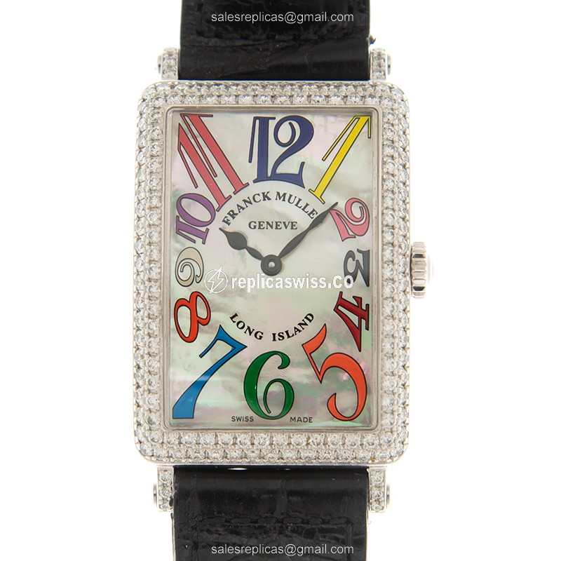 Franck Muller 952QZ Replica Watch | Automatic Movement, White Dial, 18kt White Gold Case