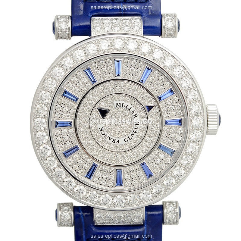Franck Muller DM39 D1R CD Replica, Automatic Movement, 18kt White Gold Case & Sapphire Crystal Watch