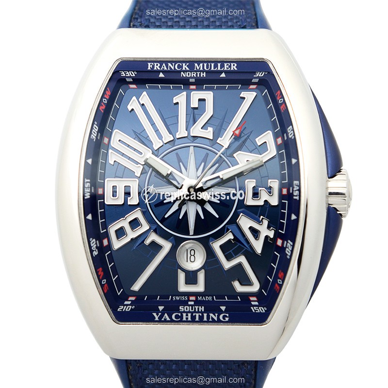Franck Muller V 45 SC DT Vanguard Automatic — Blue Steel Case, Sapphire Crystal Watch