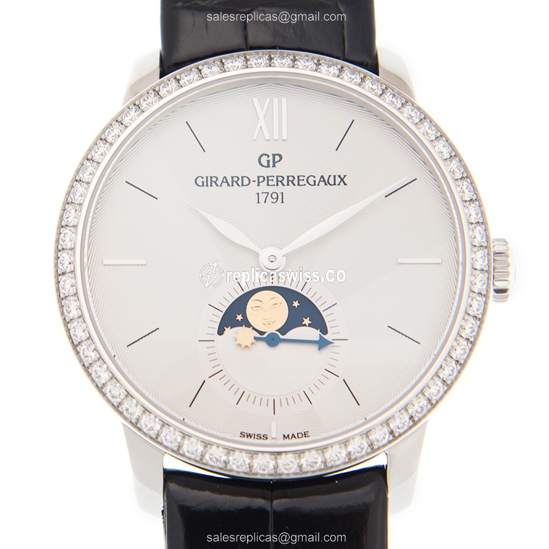 Girard Perregaux 1966 Replica in Stainless Steel with Automatic Movement Diamond Accents Watch