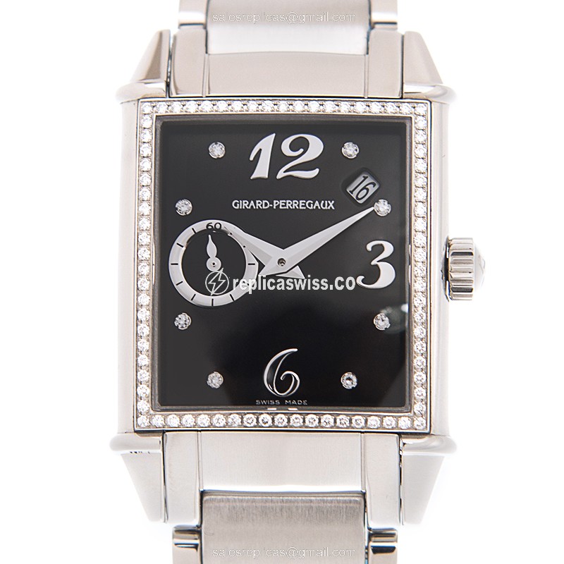 Girard Perregaux 25932D11A661-11A Vintage 1945 Replica, Automatic Movement, Black Dial, Stainless