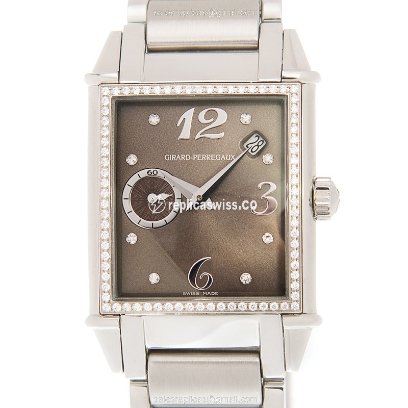 Girard Perregaux 25932D11AB61-11A Vintage 1945 Replica with Brown Dial & Stainless Steel Case Watch