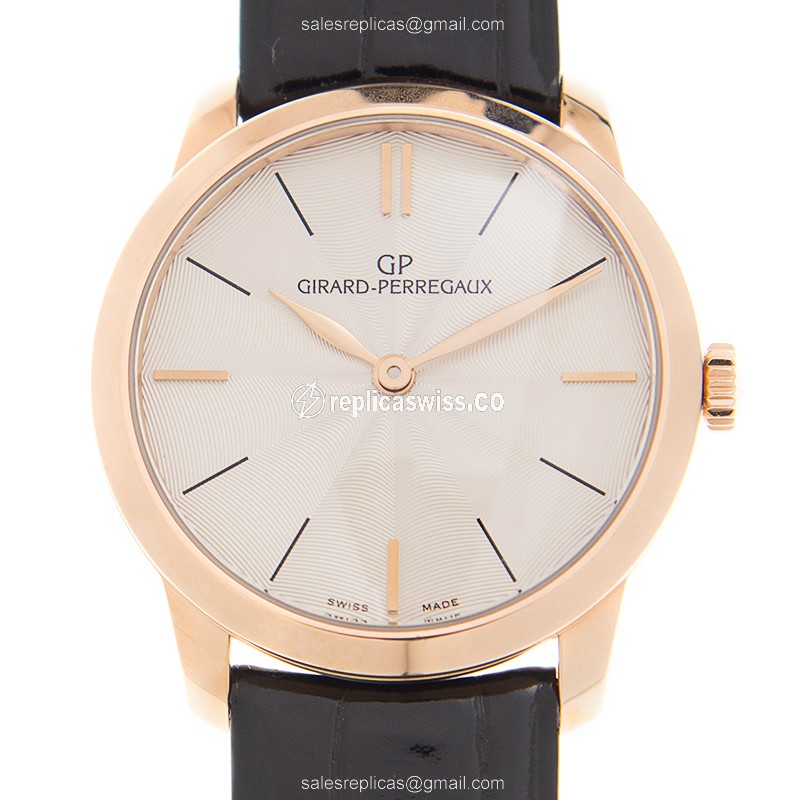 Girard Perregaux 49528-52-131 Classic Collection | Automatic | 18kt Gold Case, White Dial Watch