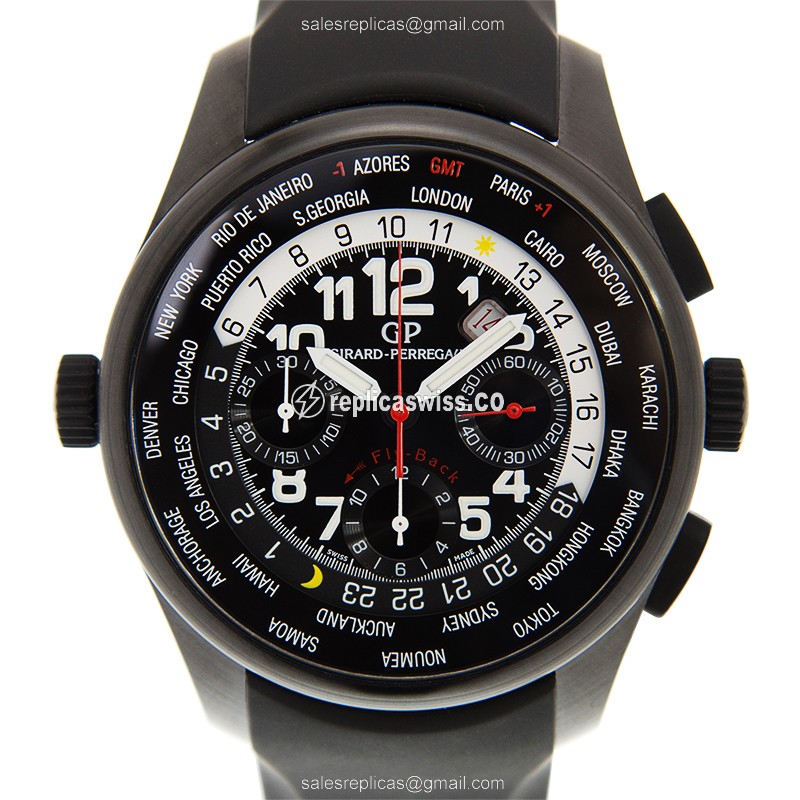 Girard Perregaux 49820-32-611-FK6A Replica Watch | Automatic Movement, Black Titanium Case
