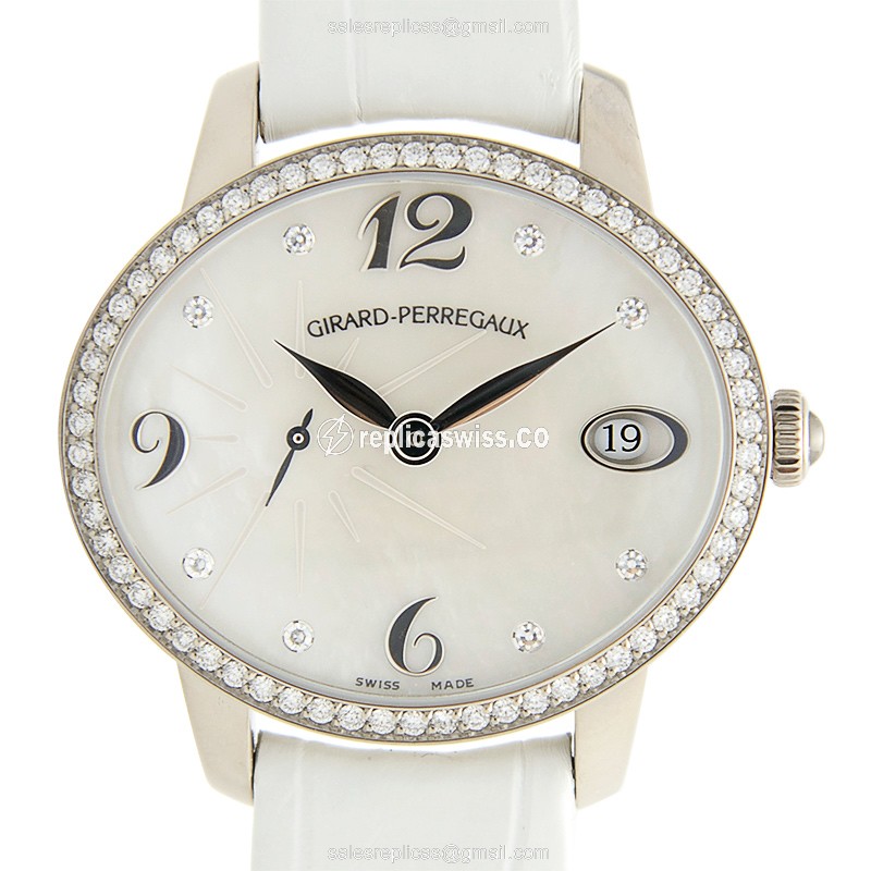 Girard Perregaux 80484D53A761BK7A Cats Eye Replica in 18kt White Gold with Sapphire Crystal &