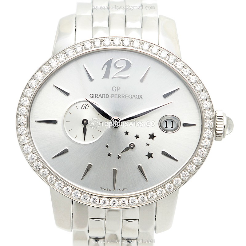 Girard Perregaux 80486D11A36111A Cats Eye Replica with Automatic Movement Polished Steel Case