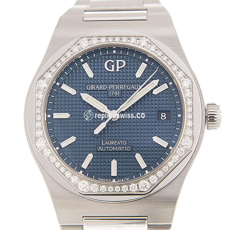 Girard Perregaux Laureato Replica | Automatic Movement | Blue Dial | Stainless Steel Case Watch