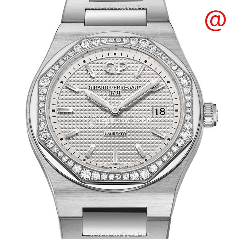 Girard Perregaux Laureato Replica in Stainless Steel Case & Silver Dial, Automatic Movement Watch