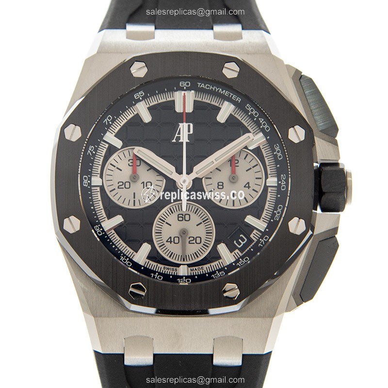 Glamorous Audemars Piguet Royal Oak Offshore Replica | Automatic Caliber | Black Ceramic Dial Watch