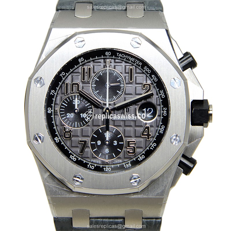 Glamorous Audemars Piguet ROYAL OAK OFFSHORE Replica in Stainless Steel, Automatic Movement & Dark