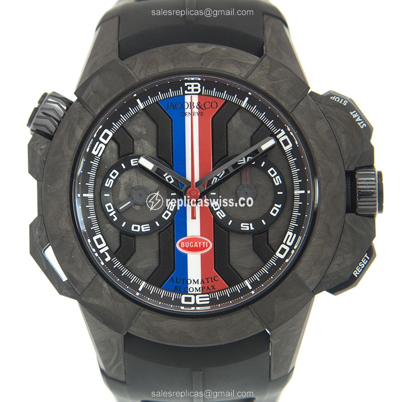 Glamorous Jacob & Co. EC333.29.AA.AA.AHA4D Replica in Black Dial & Titanium Case, Automatic