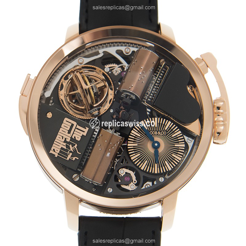 Glamorous Jacob & Co. OP110.40.AG.AB.ACC4S Opera Godfather Replica Watch | Manual Wind | 18kt Gold