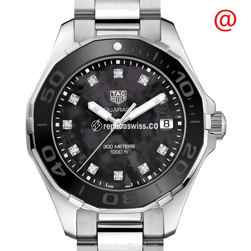 Glamorous Tag Heuer AQUARACER Replica, Black Dial, Stainless Steel Case & Quartz Movement Watch