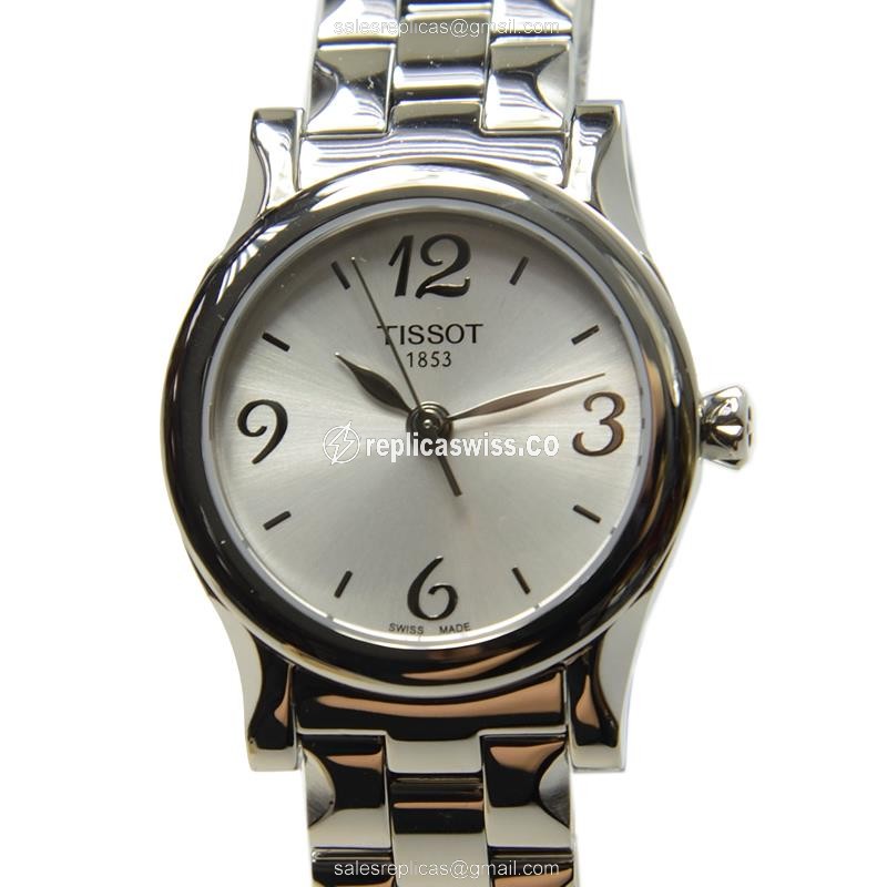 Glamorous Tissot T-CLASSIC Replica Watch | Quartz Movement | Silver Dial & Case