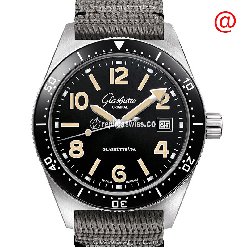 Glashutte Spezialist 1-39-11-06-80-34 Replica Watch | Automatic Movement | Black Dial, Stainless