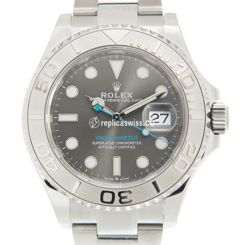 Gray Dial Rolex 126622-0001 Yacht Master Steel & Silver Bracelet Automatic Replica Watch