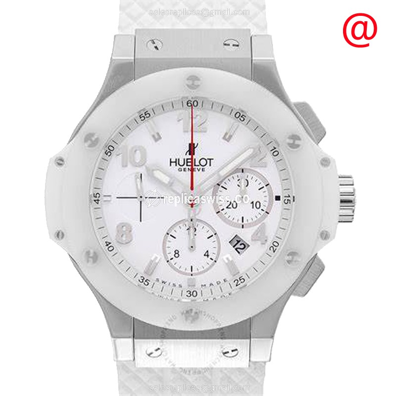Hublot 301.SE.230.RW Big Bang Automatic Steel Case, White Dial, Rubber Strap Watch