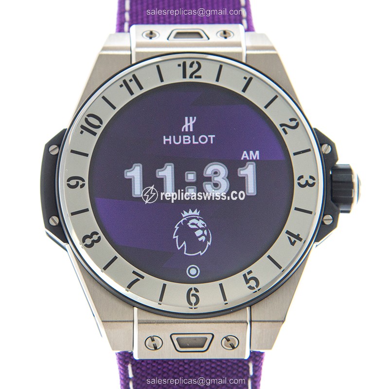 Hublot 440.NX.1100.NR.PLW21 BIG BANG Replica, Intelligent Movement, Purple Dial & Titanium Case