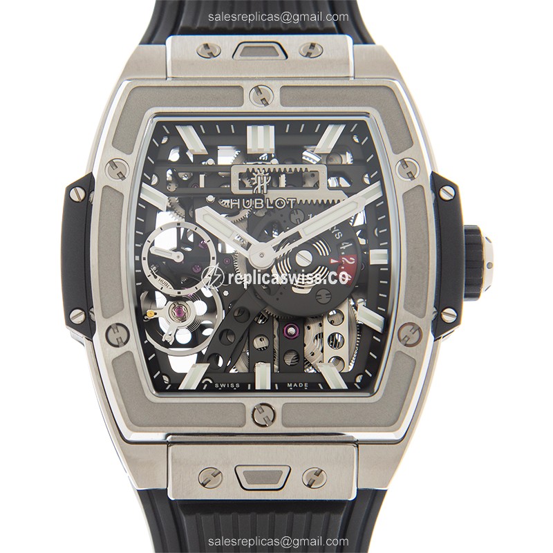 Hublot 614.NX.1170.RX Big Bang Replica in Titanium with Automatic Movement Transparent Dial