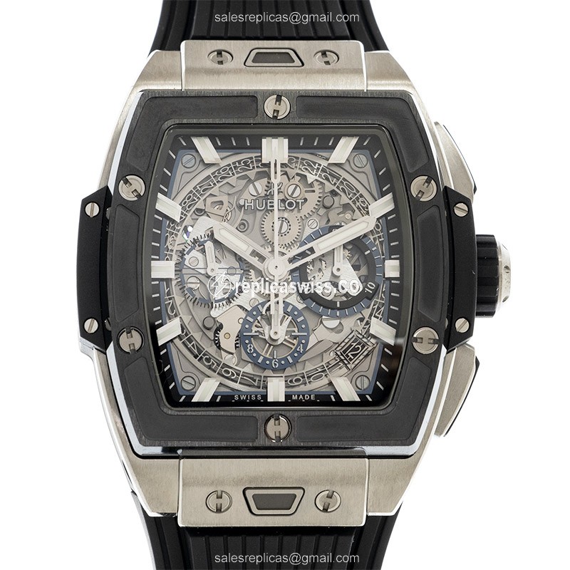 Hublot 642.NM.0170.RX Spirit of Big Bang Titanium Replica, Automatic Movement & Silver Dial Watch