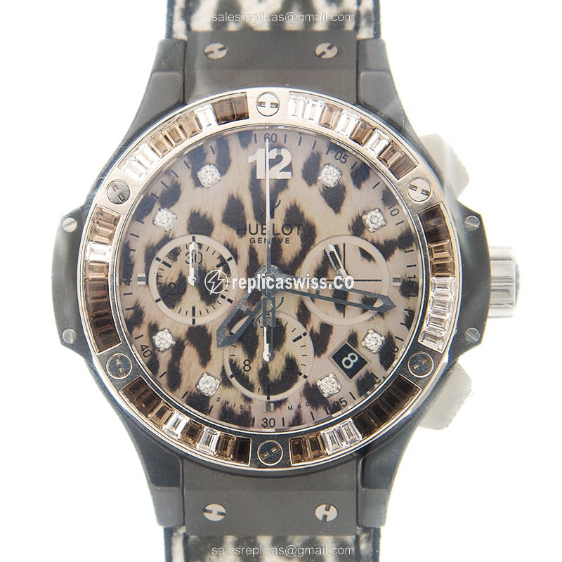 Hublot Big Bang 341.CW.7717 Replica with Automatic Movement & White Dial on Genuine Cowhide Strap