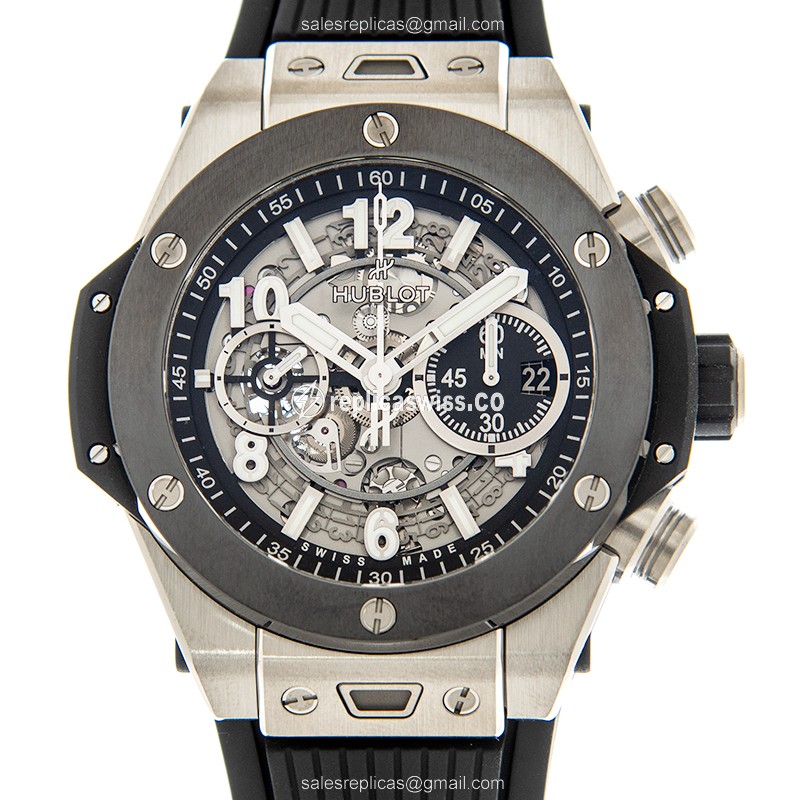 Hublot Big Bang 421.NM.1170.RX Replica | Automatic Movement | Titanium Case, Black Rubber Strap