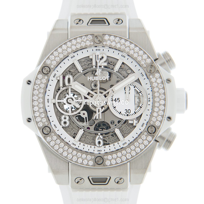 Hublot BIG BANG 441.NE.2010.RW.1104 Replica, Automatic Movement, Titanium Case & Silver Dial Watch