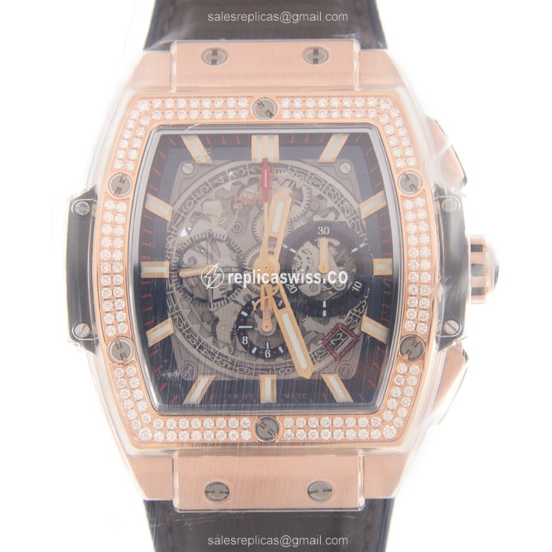 Hublot Big Bang 601.OX.0183.LR.1104 Replica | Automatic | 18kt Rose Gold, Gray Dial & Diamond