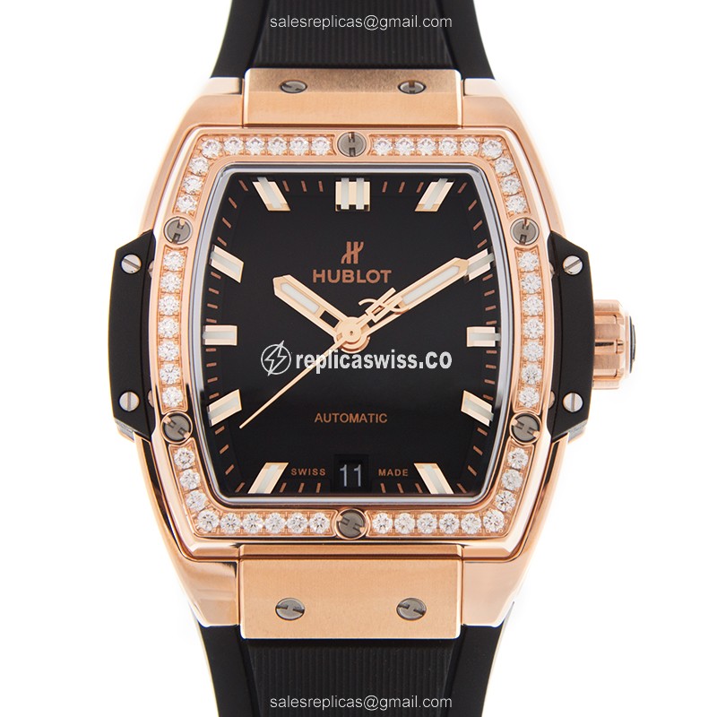 Hublot BIG BANG 665.OX.1180.RX.1204 Replica | Automatic | 18kt Rose Gold & Diamond Dial Watch