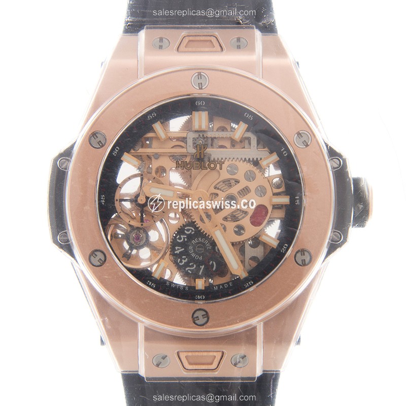 Hublot BIG BANG Manual Wind 414.OI.1123.RX, 18kt Rose Gold Case & Black Rubber Strap Watch