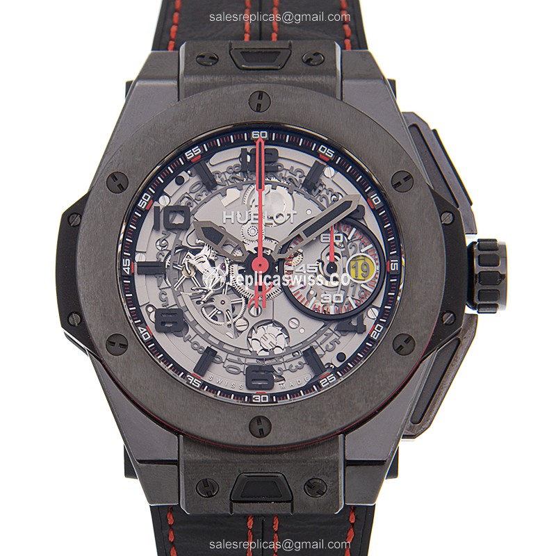Hublot BIG BANG Replica | Automatic Movement, Silver Dial, Leather Strap Watch