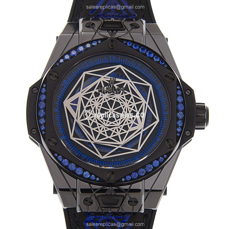 Hublot BIG BANG Replica in Black Ceramics, Automatic Movement, Sapphire Crystal Watch