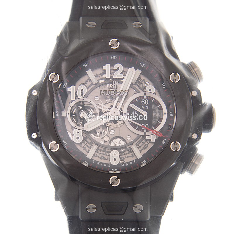 Hublot BIG BANG Replica in Ceramic Case | Automatic Movement & Silver Dial Watch