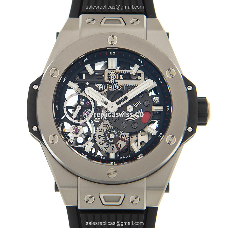 Hublot BIG BANG Replica Watch | Manual Wind Movement | Titanium Case & Skull Dial