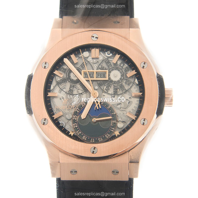 Hublot Classic Fusion 517.OX.0180.LR — Black Dial, 18kt Gold Case, Automatic Movement Watch