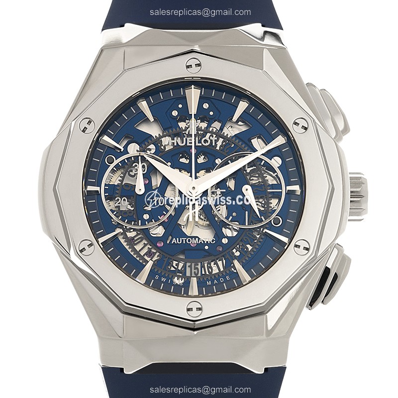 Hublot Classic Fusion 525.NX.5170.RX.ORL21 Replica | Automatic Movement | Titanium Case, Blue