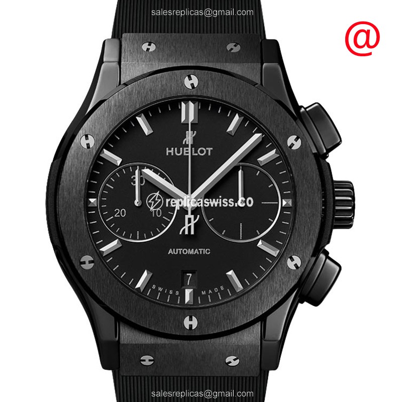 Hublot Classic Fusion Replica | Automatic Movement, Black Ceramic Case Watch