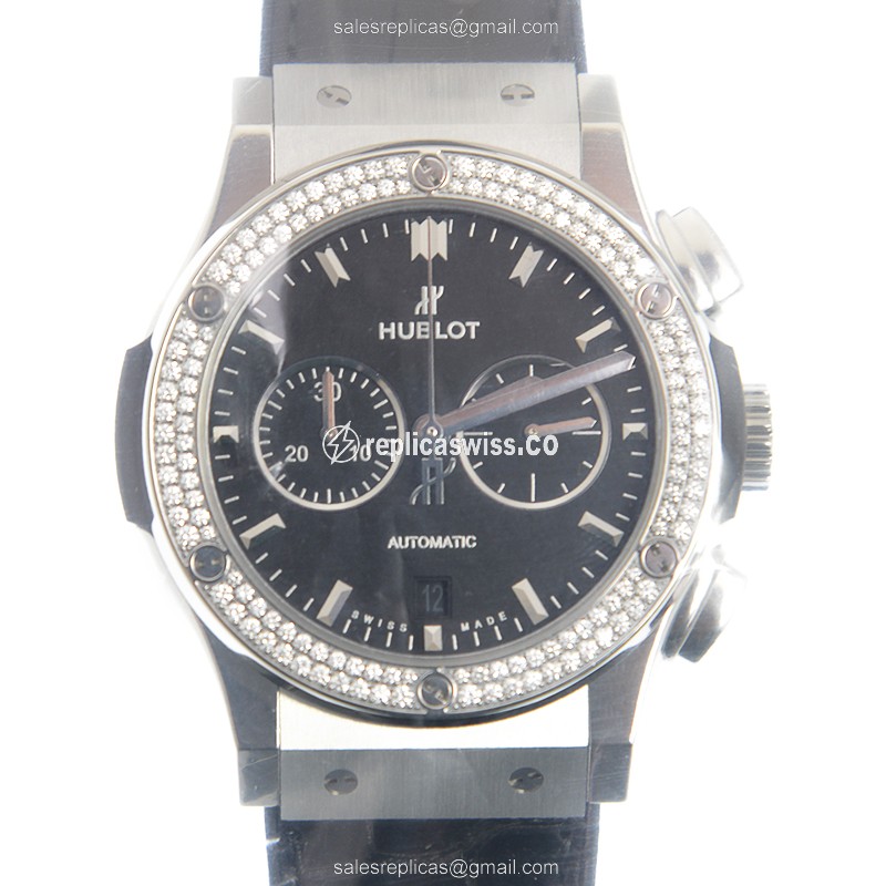 Hublot Classic Fusion Replica in Automatic Movement Polished Titanium with Exquisite Black