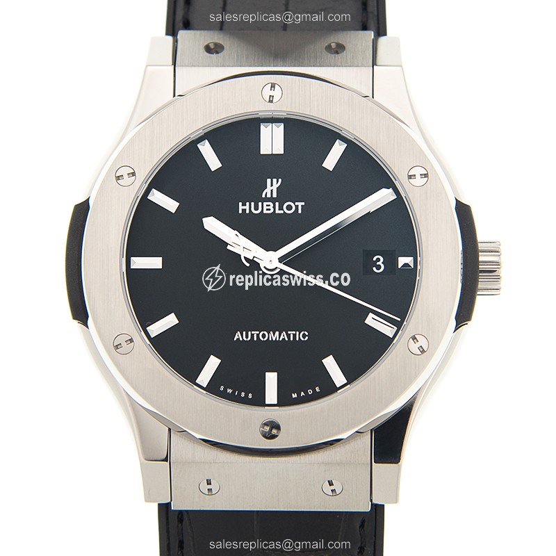 Hublot Classic Fusion Replica in Black Titanium Case & Automatic Movement Watch