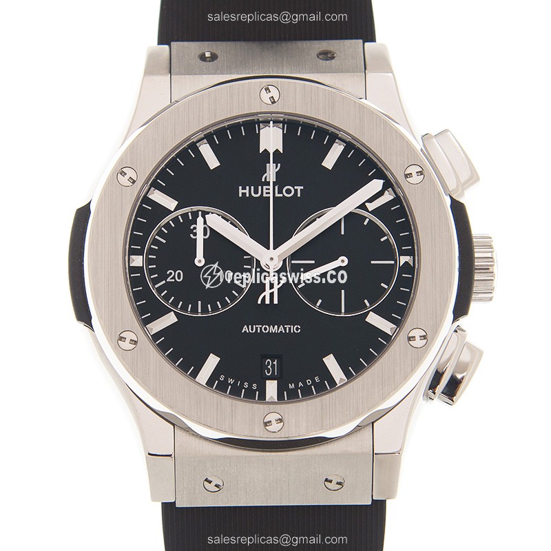 Hublot Classic Fusion Replica Watch | Automatic Movement, Black Dial, Steel Case