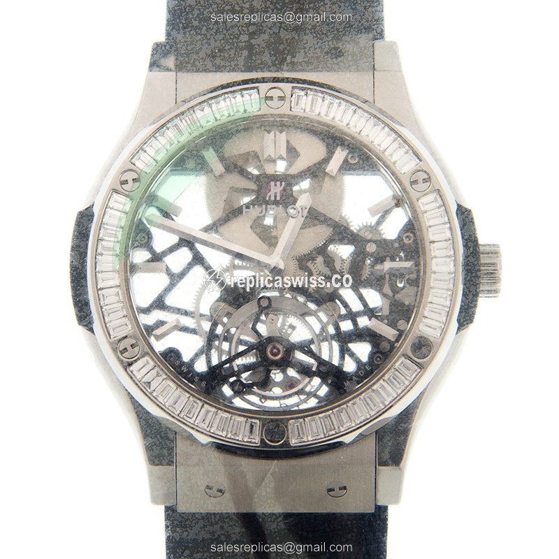Hublot Classic Fusion Replica Watch | Manual Wind | Titanium Case & Gray Dial