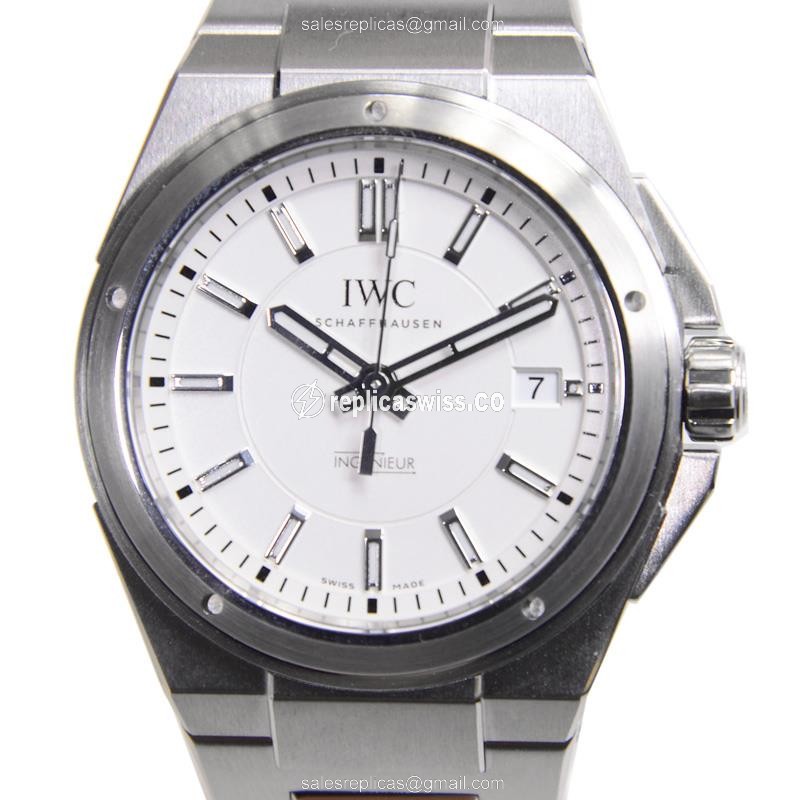 IWC Ingenieur IW323904 Replica in Stainless Steel & White Dial, Automatic Movement Watch