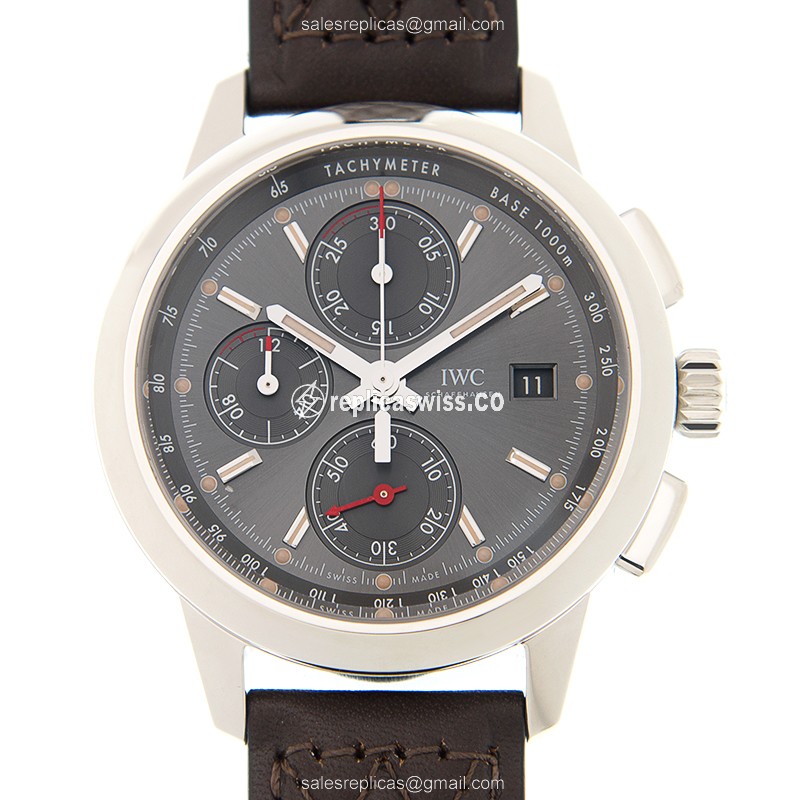 IWC Ingenieur IW380702 Automatic — Gray Dial, Alligator Brown Leather, Sapphire Crystal Watch