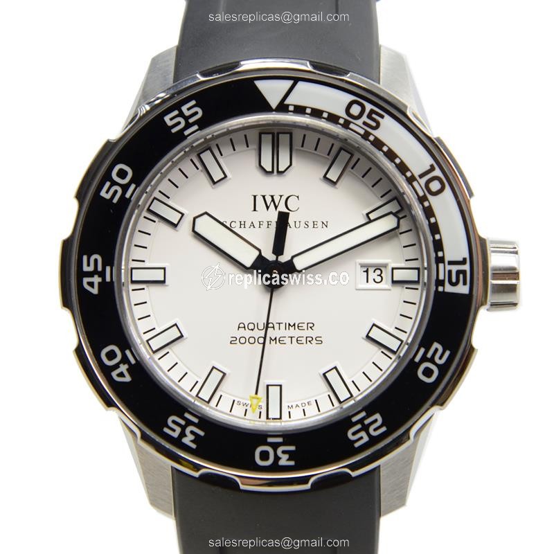 IWC IW356806 AQUATIMER Replica, Automatic Movement, White Dial, Stainless Steel Case Watch