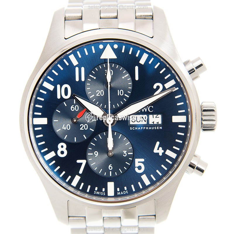 IWC IW377717 PILOTS Replica Watch | Automatic Movement | Blue Dial | Stainless Steel Case