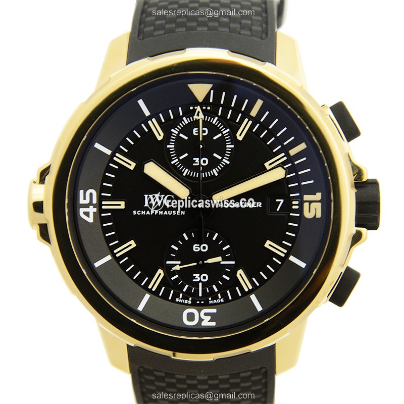 IWC IW379503 AQUATIMER — Automatic Mechanism, Bronze Case, Black Rubber Strap Watch