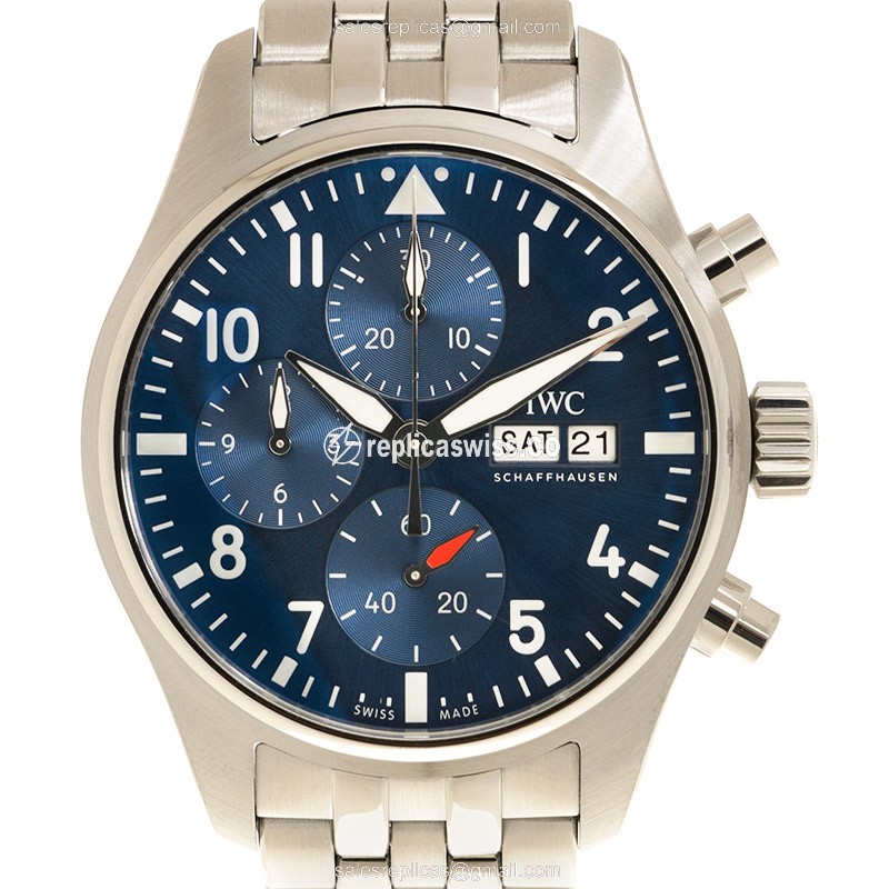 IWC IW388102 PILOTS Replica Watch | Automatic Movement, Blue Dial, Stainless Steel Case