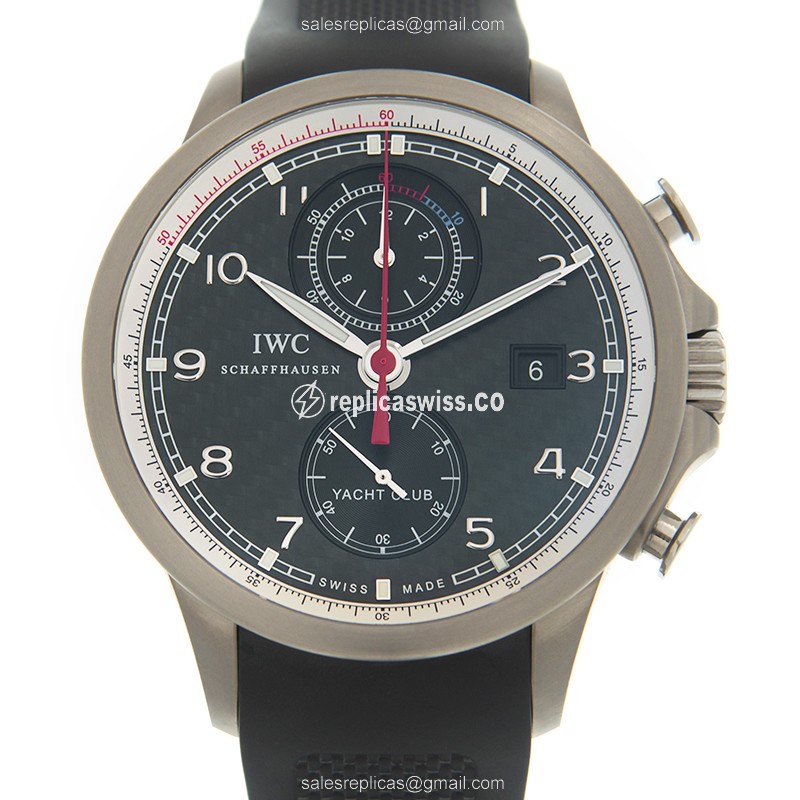 IWC IW390212 Portuguese Replica, Automatic Movement, Black Dial, Stainless Steel Case Watch