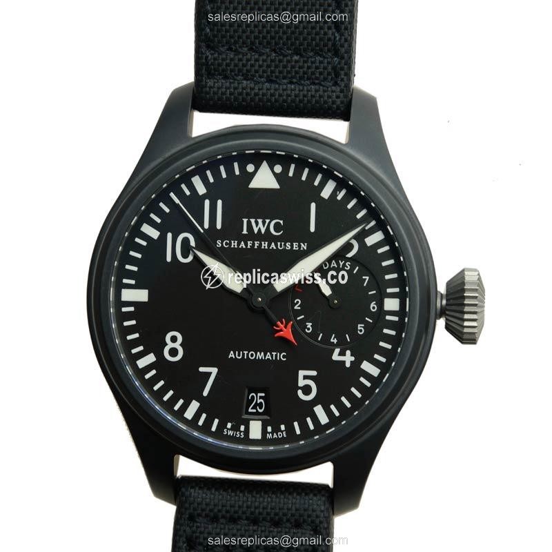IWC IW501901 PILOTS Replica, Automatic Movement, Black Titanium Case Watch