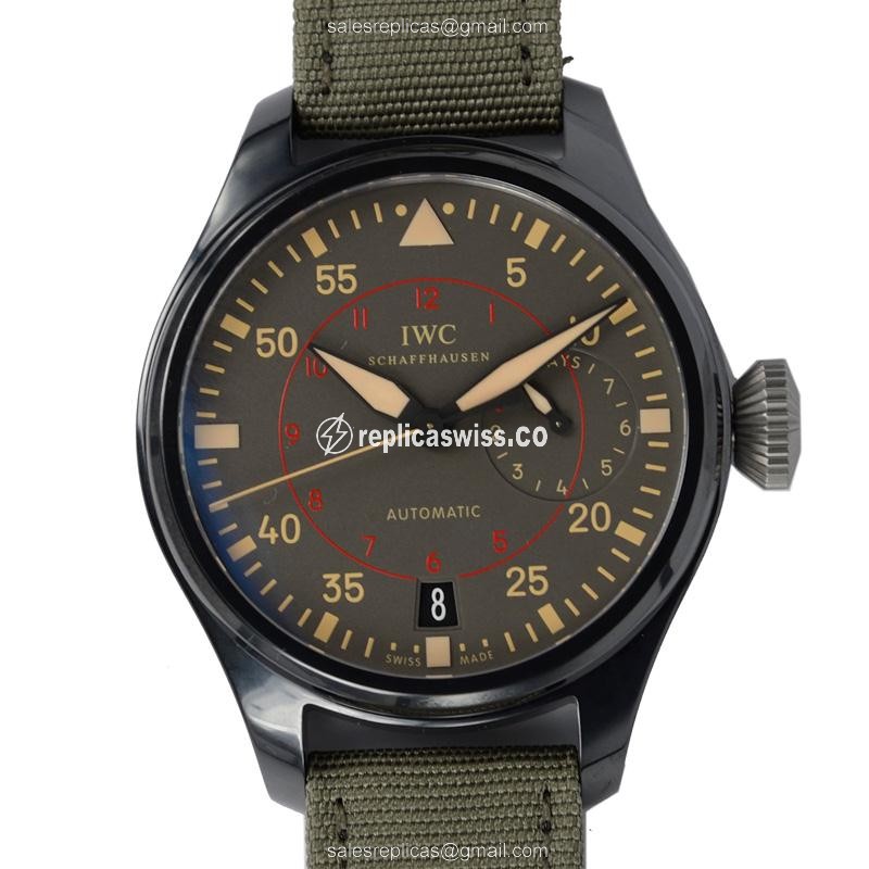 IWC IW501902 PILOTS Replica Watch | Automatic Movement | Titanium Case | Dark Grey Dial